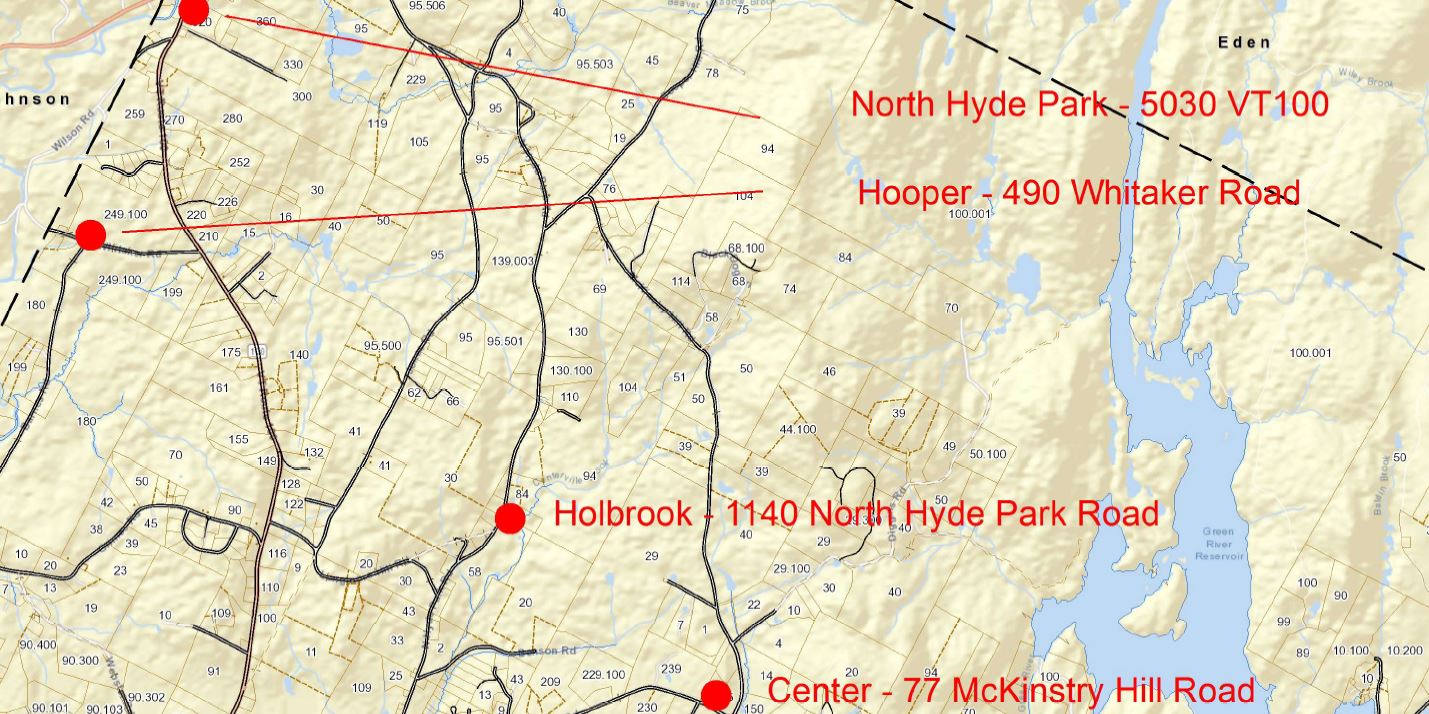overview map of cemetaries located in Hyde Park North